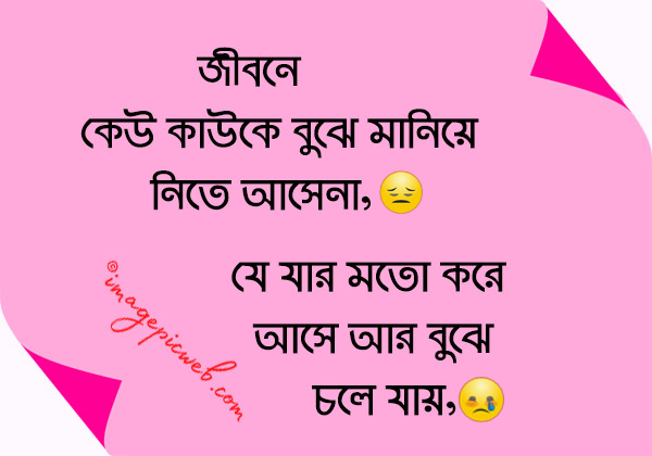 sad post caption bangla