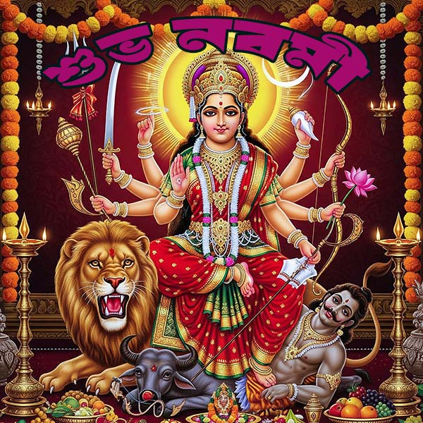 নবমীর পূজা ছবি